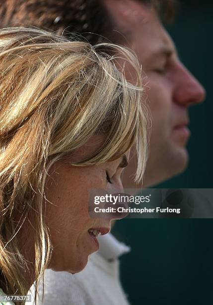 Kate and Gerry McCann leave their local church The Catholic Church of The Sacred Heart after attending Sunday service on September 16 Rothley,...