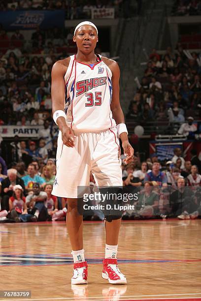 Cheryl Ford of the Detroit Shock during Game Five of the WNBA Finals against the Phoenix Mercury at The Palace of Auburn Hills on September 16, 2007...