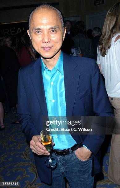 Shoe Designer Jimmy Choo attends the Julien Macdonald show as part of London Fashion Week at the Hilton Park Lane September 16, 2007 in London,...