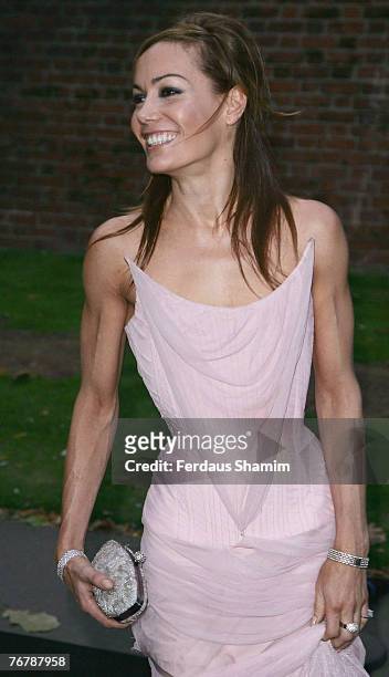 Tara Palmer-Tomkinson arrives for the Moet Mirage party at the Opera Holland Park on September 16, 2007 in London, England.