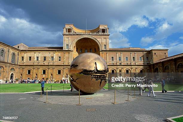 vatican museum courtyard - vatican museums stock pictures, royalty-free photos & images