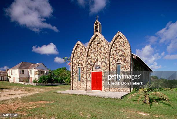 st. gered's catholic church, british west indies - anguilla - fotografias e filmes do acervo