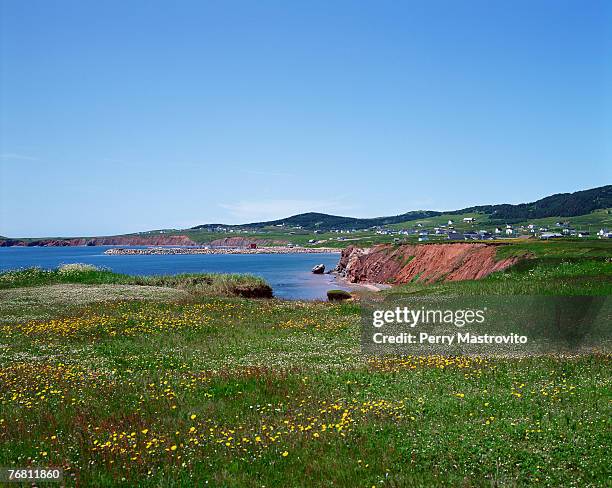 havre-aubert, magdalen islands, quebec, canada - islas de la magdalena fotografías e imágenes de stock