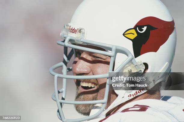Trey Junkin, Linebacker for the Arizona Cardinals during the National Football Conference East game against the New England Patriots on 31 October...