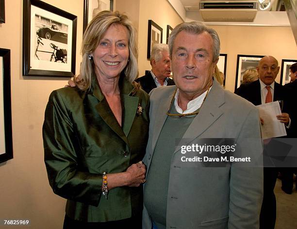 Terry O'Neil and Lorraine Ashton attend the private view of 'Terence Donovan: Image Maker And Innovator', at the Chris Beetles Gallery on September...