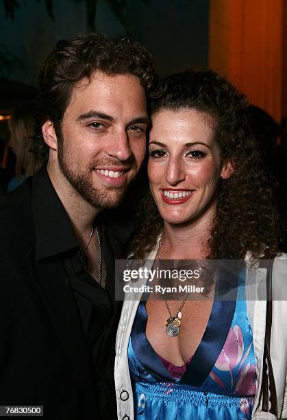 Director/Producer Brian Michael Purcell and wife Castmember actress Leah Seminario during the party for the benefit performance of "Chess the...