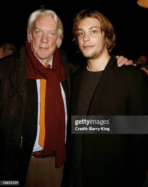 Donald Sutherland and son Angus Sutherland