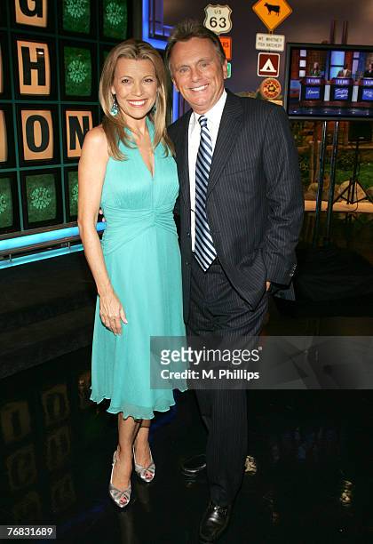 Vanna White, Co-Host of "Wheel of Fortune" and Pat Sajak, Host of "Wheel of Fortune"
