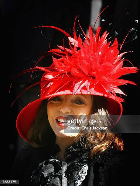 Joan Collins leaves the Isabella Blow Tribute at Guards Chapel on September 18, 2007 in London, England. The magazine editor and international style...