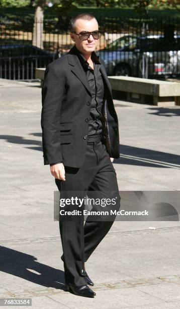 Designer Julien MacDonald attends the Isabella Blow Memorial Service at Guards Chapel on September 18, 2007 in London, England.