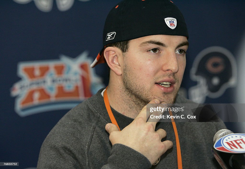 Super Bowl XLI - Chicago Bears Press Conference - January 29, 2007
