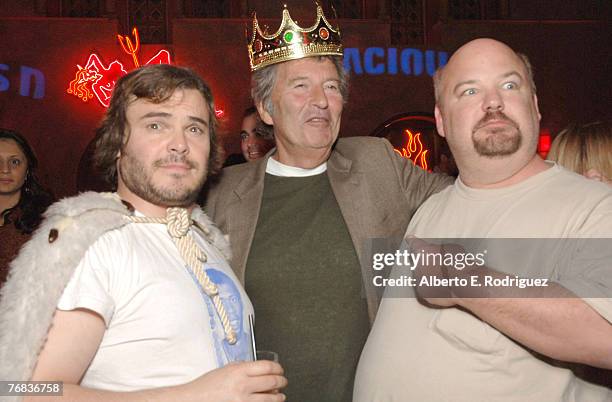 Jack Black, Bob Shaye, New Line Cinema and Kyle Gass