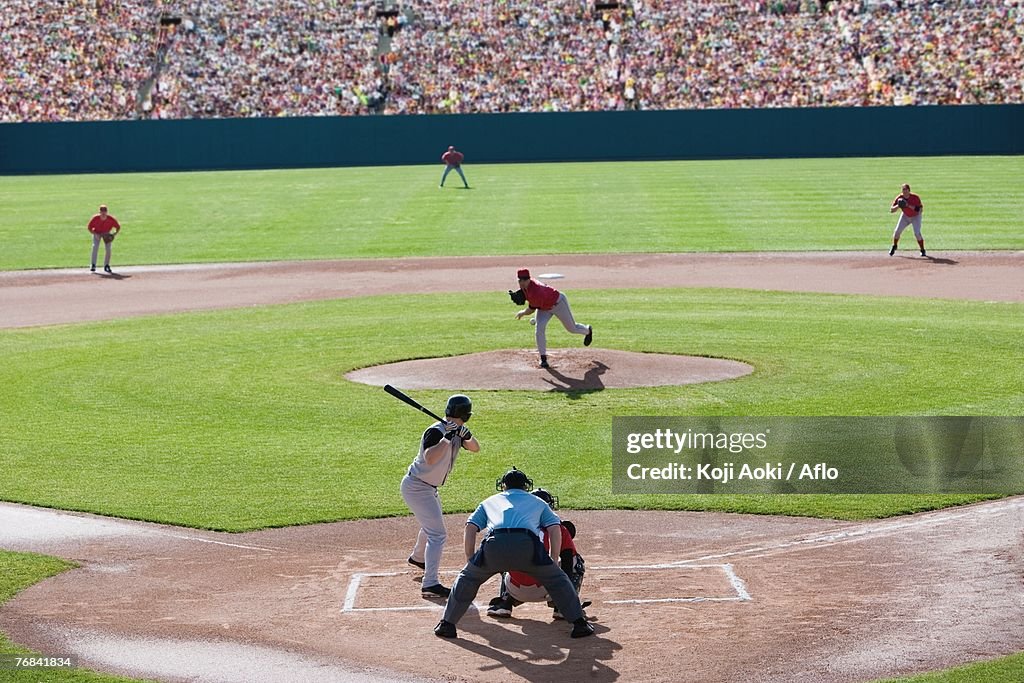 View from behind home plate