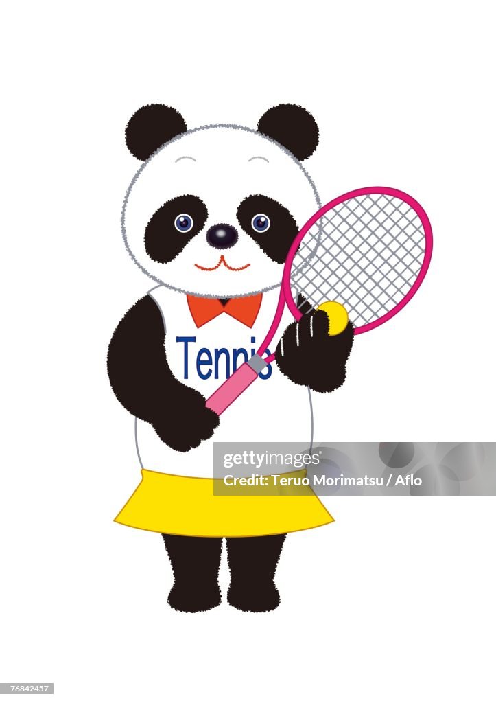 Panda Tennis Player