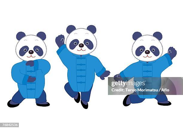 dancing panda - 2008 stock-grafiken, -clipart, -cartoons und -symbole