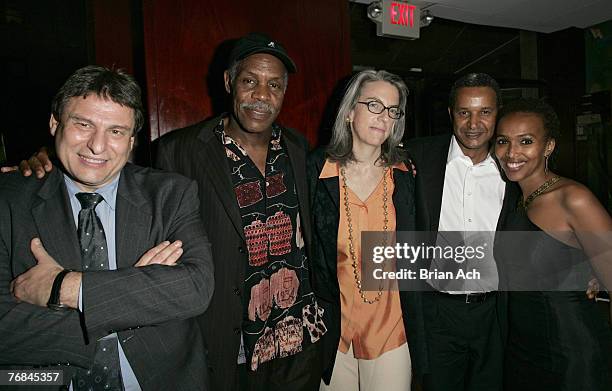 Richard Pena, Danny Glover, producer, Joslyn Barnes of Louverture films, Abderrahmane Sissako, director and wife Maji-Va Badi