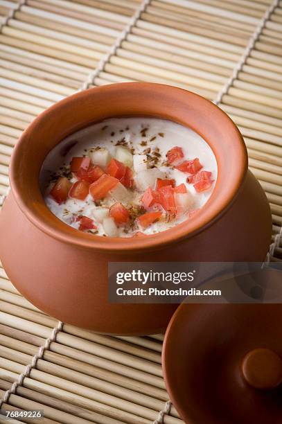 close-up of curd in a bowl - yoghurt lid stock pictures, royalty-free photos & images