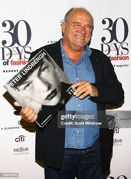 Photographer Peter Lindbergh attends the "30 Days Of Fashion" event hosted by Hearst Magazines at Hearst Tower on September 18, 2007 in New York City.