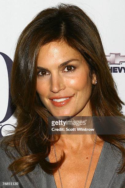 Model Cindy Crawford attends the "30 Days Of Fashion" event hosted by Hearst Magazines at Hearst Tower on September 18, 2007 in New York City.