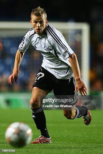 Marek Sapara of Rosenborg in action during the UEFA Champions League Group B match between Chelsea and Rosenborg at Stamford Bridge on September 18,...