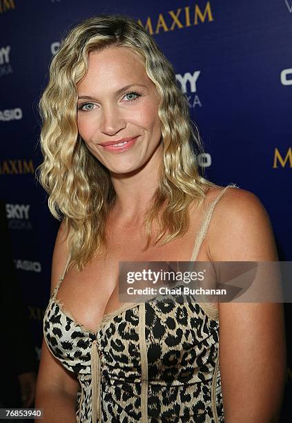 Actress Natasha Henstridge attends The Maxim Style Awards at the Avalon on September 18, 2007 in Los Angeles, California.