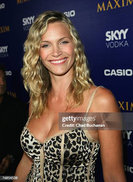 Actress Natasha Henstridge attends The Maxim Style Awards at the Avalon on September 18, 2007 in Los Angeles, California.