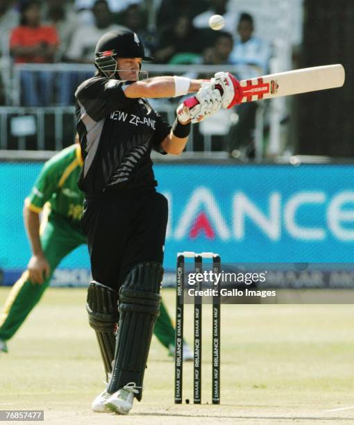 Lou Vincent of Newland in action during the ICC Twenty20 Cricket World Championship Super Eights match between South Africa and New Zealand at...