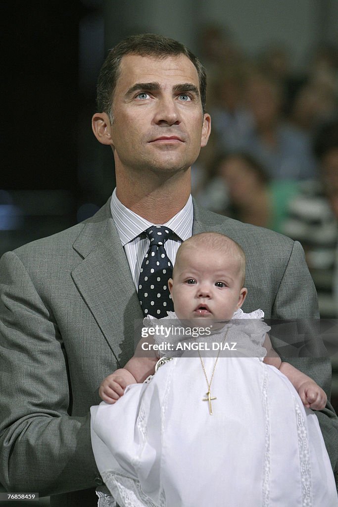 Spain's Prince Felipe and daughter Sofia