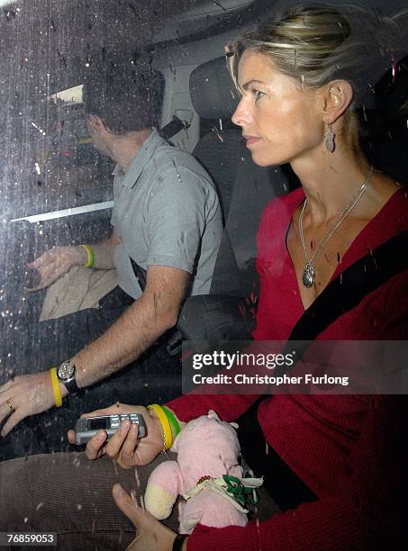 Kate and Gerry McCann leave their home in their car on September 19, 2007 Rothley, England. The McCann family have returned from Portugal after local...