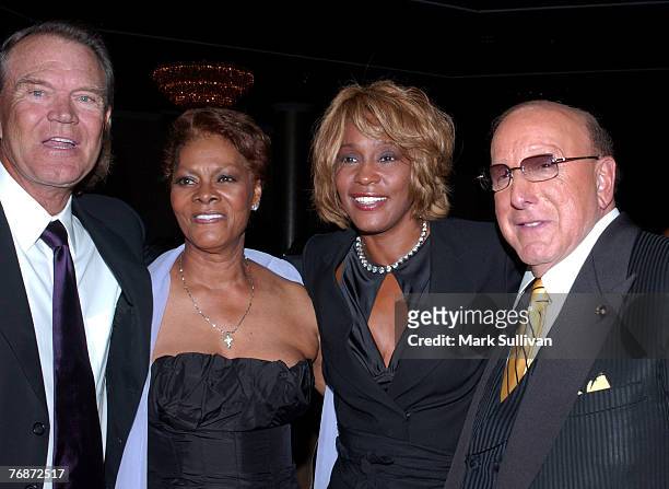 Glen Campbell, Dionne Warwick, Whitney Houston and Clive Davis
