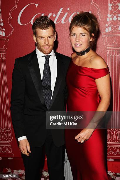 Tom Aikens and Amber Nuttall attends the Cartier International Jewellery Launch Night held at Lancaster House on September 19, 2007 in London.