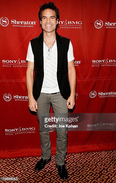 Pat Monahan, frontman of the Grammy Award-winning, Multy-Platinum group "Train" during Starwood Hotels & Resorts and Sony BMG entertainment launch of...