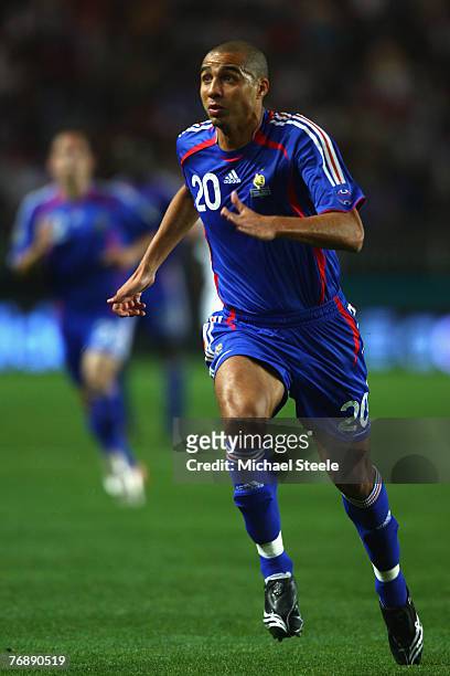 David Trezeguet of France during the Euro 2008 Group B qualifying match between France and Scotland at the Parc de Princes on September 12th,2007.