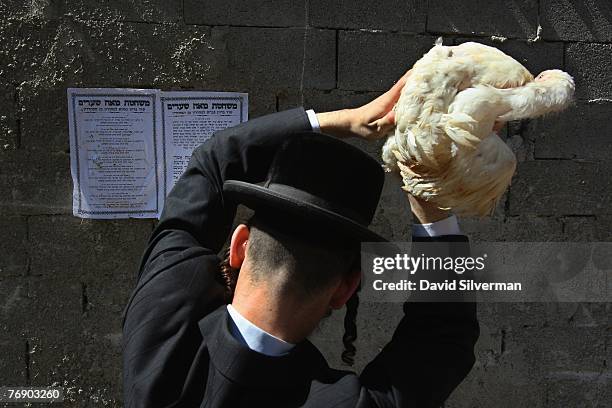 Kaparot Ritual Kaparot Ceremony Performed In Israel Photos and Premium High Res ...
