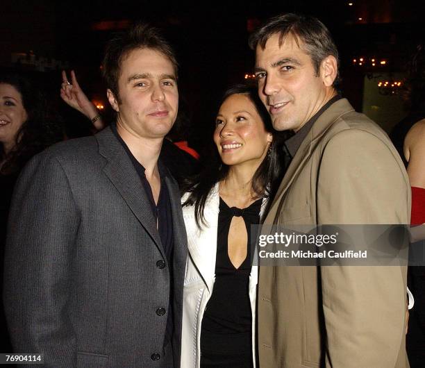 Lucy Liu And George Clooney Kiss