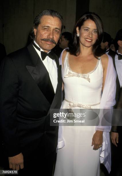 Edward James Olmos and Lorraine Bracco