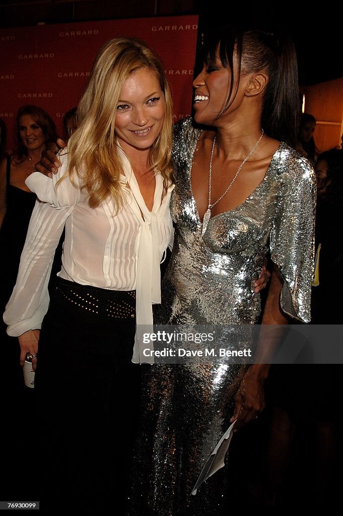 Kate Moss and Naomi Campbell attend the Fashion For Relief fashion ...