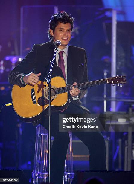 Musician John Mayer during the VH1 Save The Music Foundation Gala at the Tent at Lincoln Center on September 20, 2007 in New York City. *EXCLUSIVE...