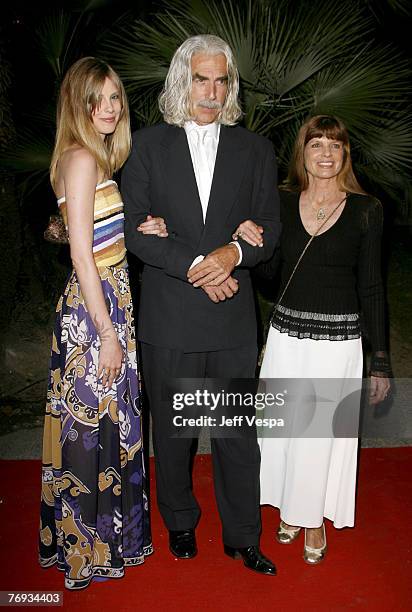 Cleo Rose Elliott, Sam Elliot and Katherine Ross