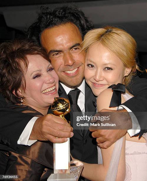 Adriana Barraza, Alejandro Gonzalez Inarritu and Rinko Kikuchi