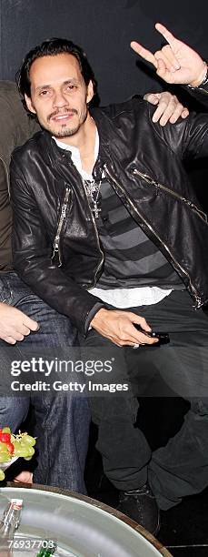 Marc Anthony attends a party to promote wife Jennifer Lopez's new album 'Brave' at Amika on September 20, 2007 in London, England. The album is due...