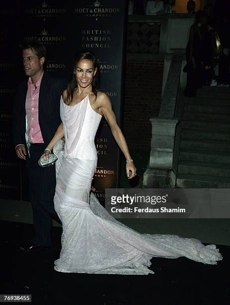 Tara Palmer-Tomkinson arrives for the Moet Mirage party at the Opera Holland Park on September 16, 2007 in London, England.