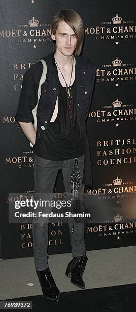 Gareth Pough arrives for the Moet Mirage party at the Opera Holland Park on September 16, 2007 in London, England.