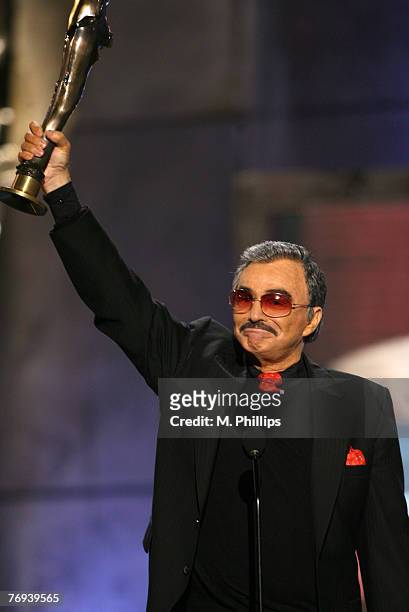 Burt Reynolds, recipient of the Taurus Lifetime Achievement Award for an Action Movie Star