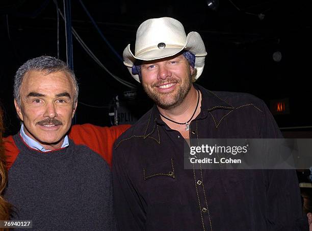 Burt Reynolds and Toby Keith