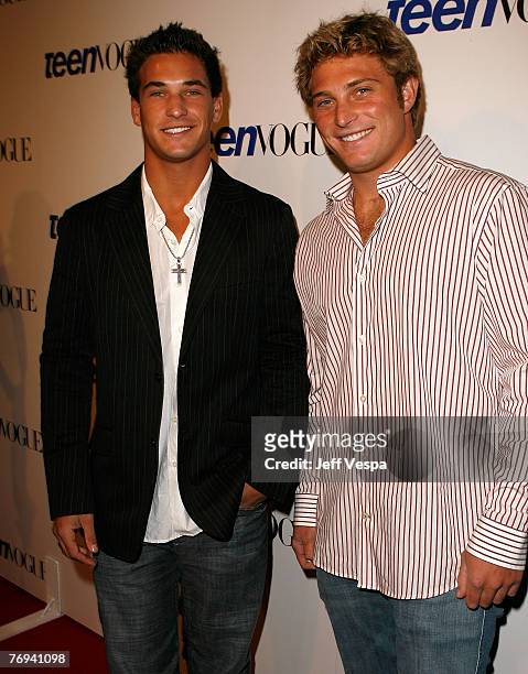 Personalities Clay Adler and Corey Adler arrives at the Teen Vogue Young Hollywood Party at Vibiana on Sepember 20, 2007 in Los Angeles, California.