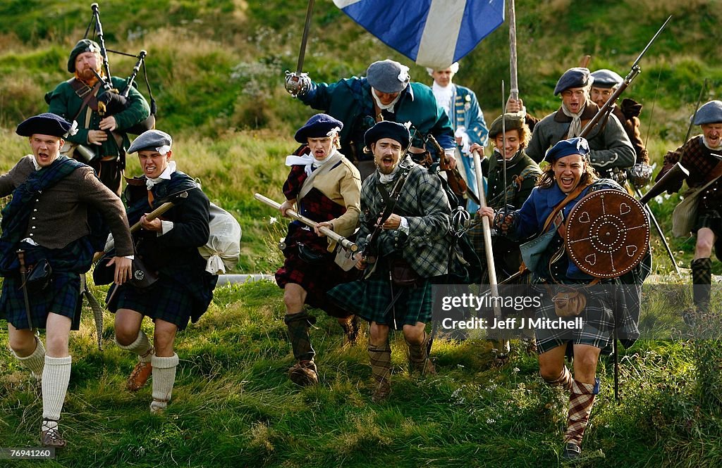 Jacobean Re-enactment Takes Place Outside Holyrood