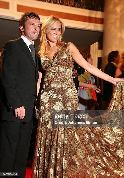 Lothar Matthaeus and his wife Marijana arrive for the United People Charity Night 2007 on September 21, 2007 in Munich, Germany.