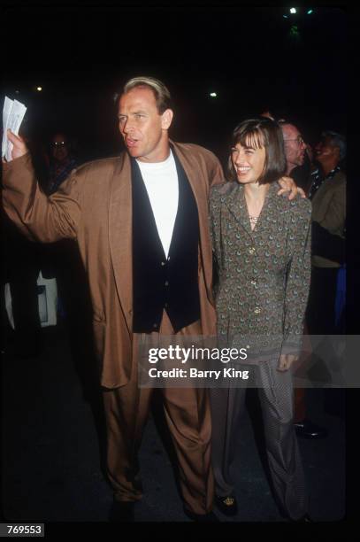Actor Corbin Bernsen poses with his wife Amanda Pays at a Cirque du Soleil benefit show October 9, 1992 in Santa Monica, CA. Costing $50 to $10,000 a...