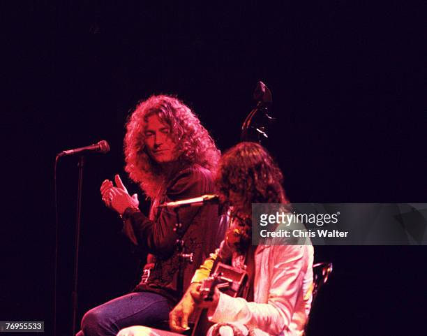 Led Zeppelin 1977 Robert Plant and Jimmy Page